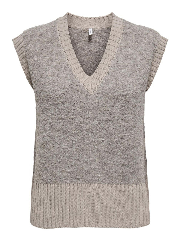 Only Onlcille Regular Fit V Yaka Kadın Süveter 15350777