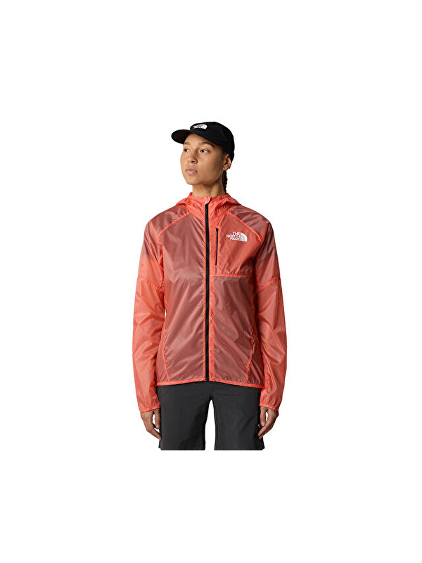 The North Face W Windstream Shell Kadın Ayarlanabilir Outdoor Yağmurluk NF0A87HFGTH1 Kırmızı