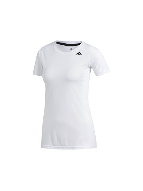 Adidas Kadın Antrenman Tişörtü Spor Beyaz Dv0377 Prime T 2.0