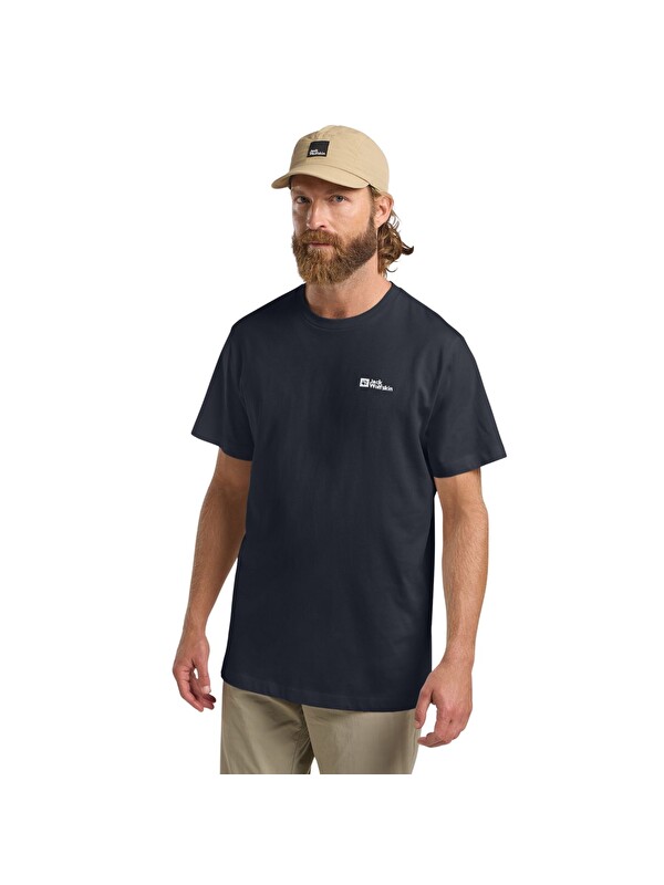 Jack Wolfskin Essential T Erkek Mavi Tişört