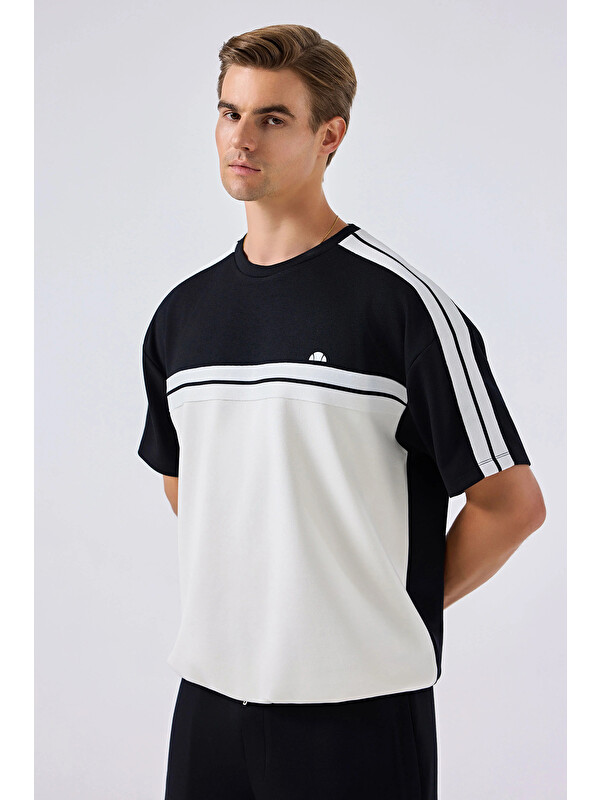 Ellesse Logolu Modal Karışımlı Relaxed Fit T Shirt 6SM5034-BK