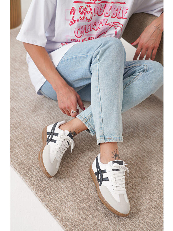 Tagras Kadın Günlük Ortopedik Sneaker Spor Ayakkabı - Görsel 4