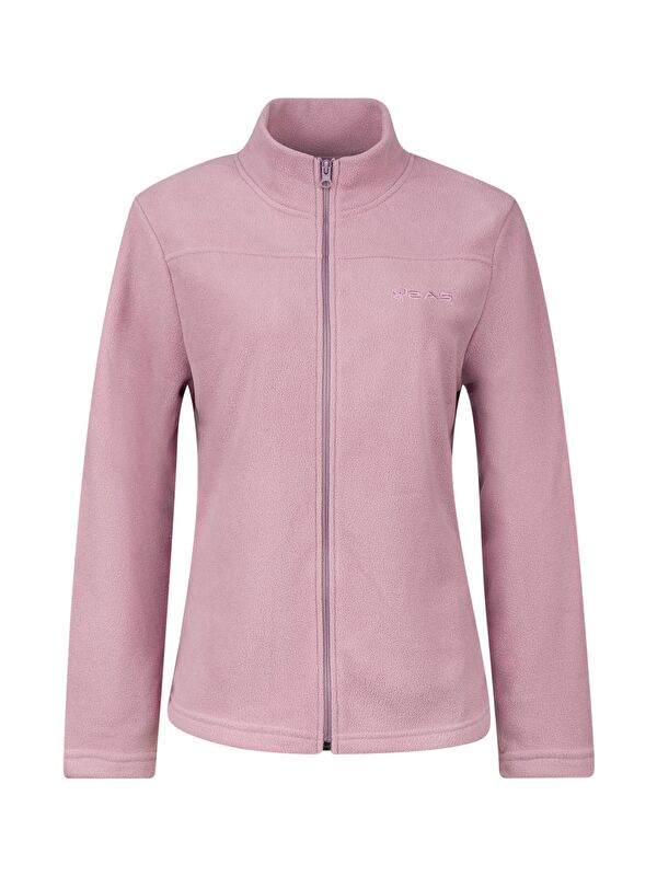 2AS Lea Kadın Tam Fermuarlı Polar Sweatshirt Lila