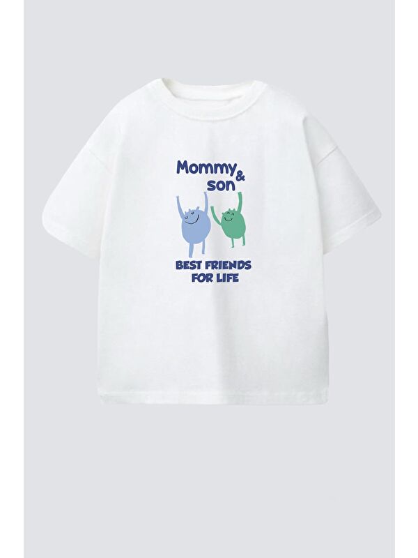 Monila Erkek Çocuk Pamuklu Bisiklet Yaka Baskılı T-Shirt