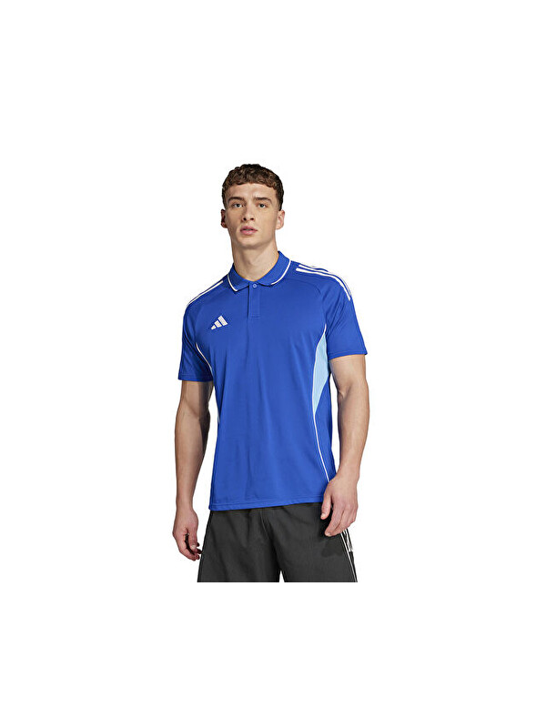 Adidas Tiro25C Erkek Futbol Polo Yaka Tişört JY1803 Mavi