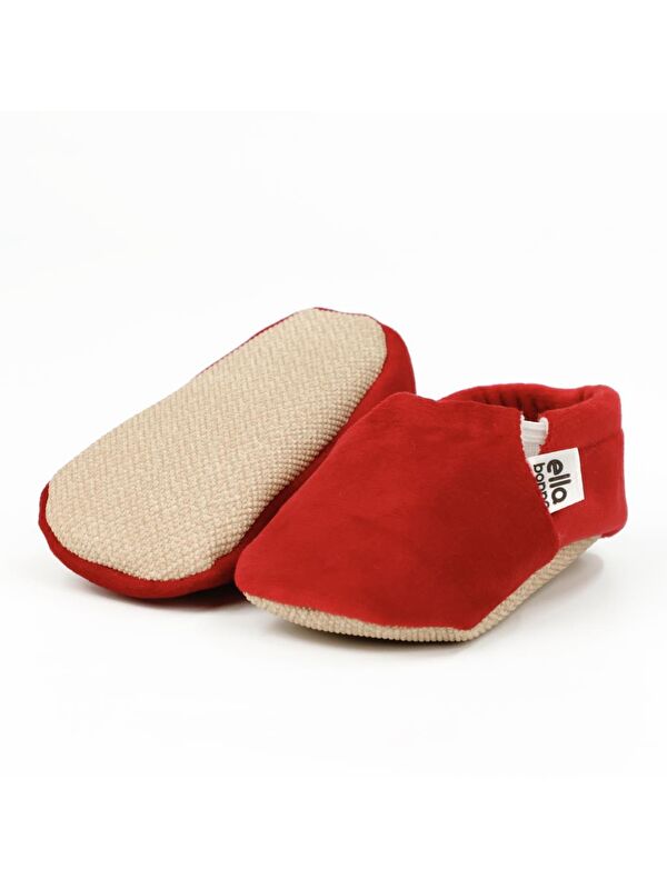 Kadife Bebek Patiği, Kaydırmaz Taban, Kreş Ayakkabısı Patik - Görsel 3