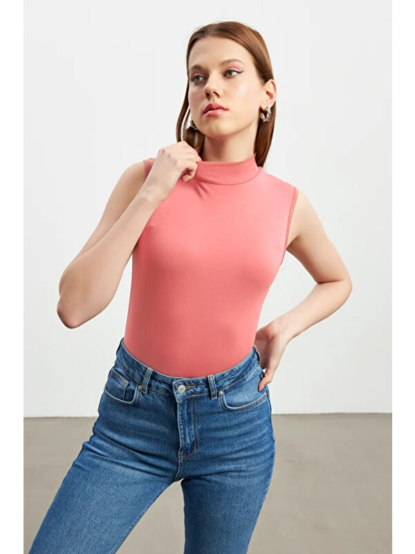 Bipantolon Kadın Şeker Pembe Kolsuz Bluz
