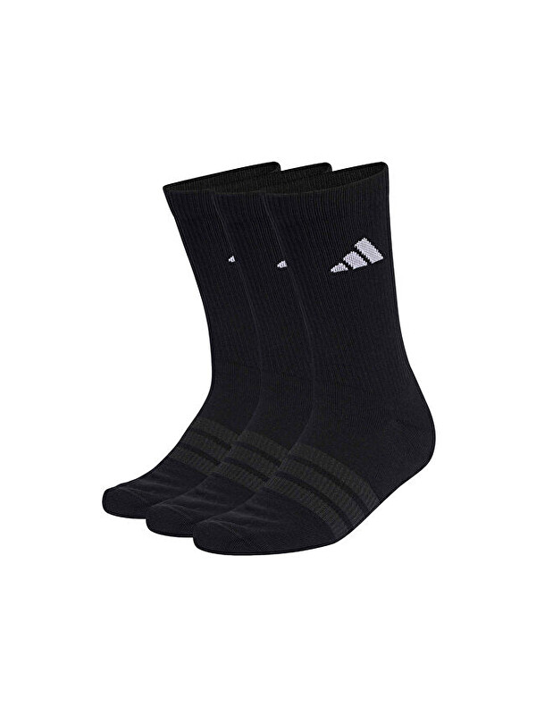 Adidas C Ess Crw 3P Çorap (3 Çift) KC9626 Siyah