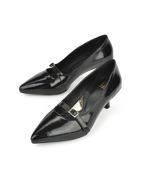 Kadın Hakiki Deri Ayakkabı 1531050Z26105007K Siyah - Görsel 6