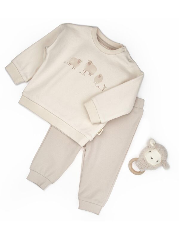 BabyCosy Organic  Bebek Alt Üst Takım %100 Organik Pamuk , Bebek - Yenidoğan- csy8184