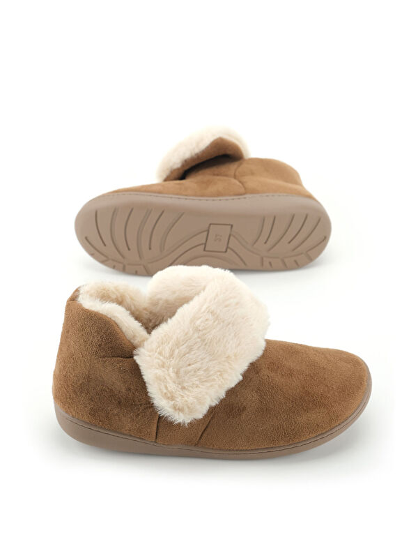 Kadın Kışlık İçi Pelüşlü Rahat Taban Ev Bahçe Panduf Bot - Görsel 6