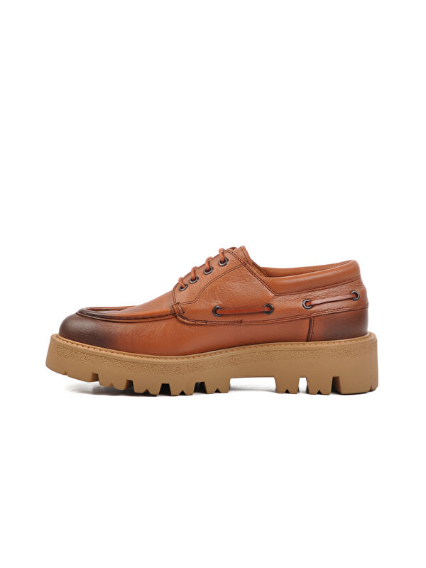 Taba Hakiki Deri Erkek Klasik Ayakkabı Premium 4008 M - Görsel 6