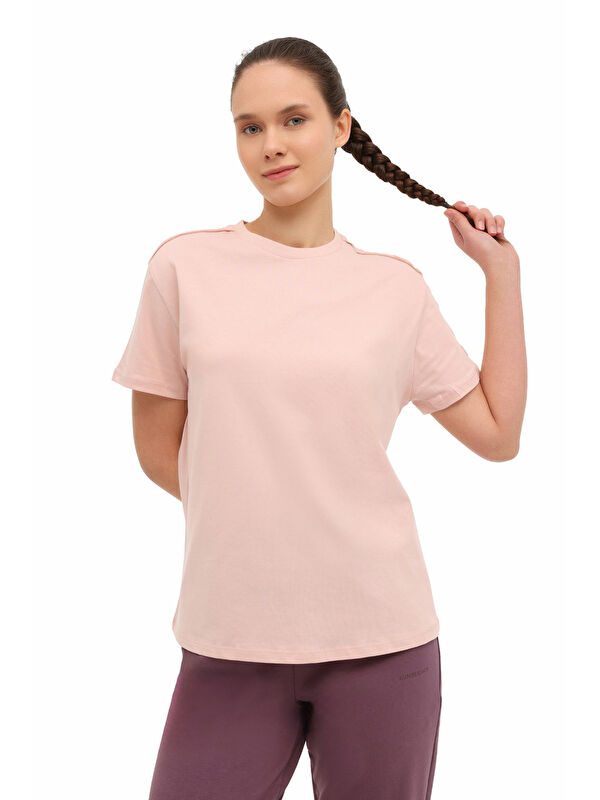 Lumberjack WB 11ADA 6FX Pembe Kadın Kısa Kol T-Shirt