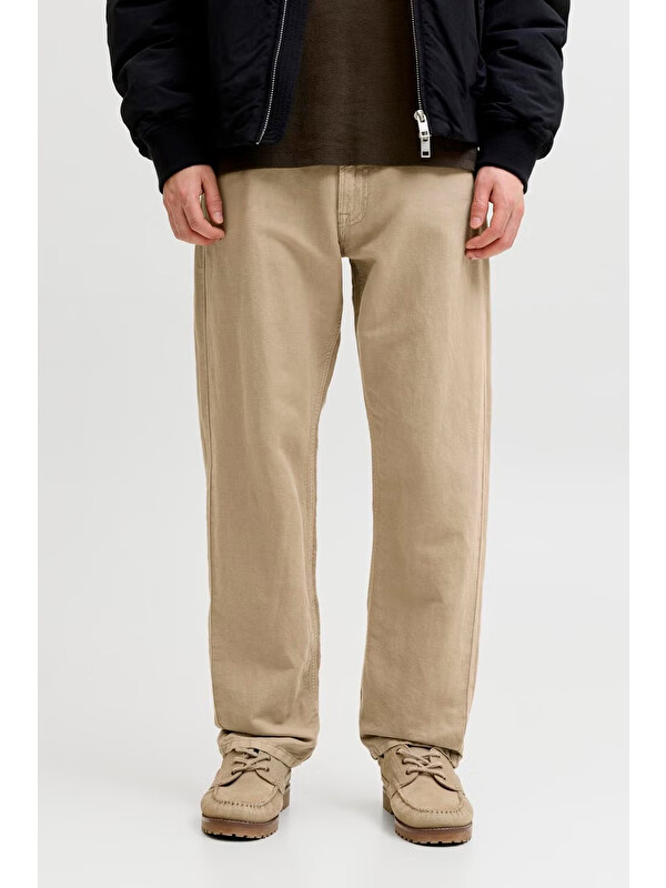 Jack & Jones Pants Studio Jpstchris Keten ve Pamuk Karışımlı Pantolon 12293296