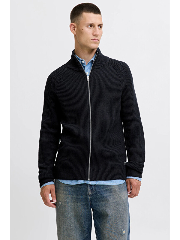 Jack & Jones Jjpannel Pamuk Karışımlı Regular Fit Dik Yaka Hırka 12278920