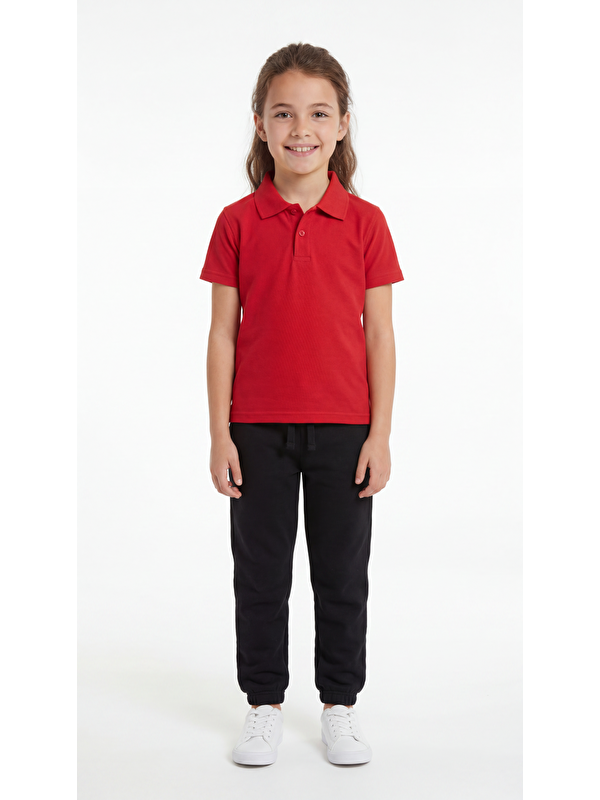 Mışıl Kids Kız Çocuk Okul Kısa Kol Polo Yaka Lakost