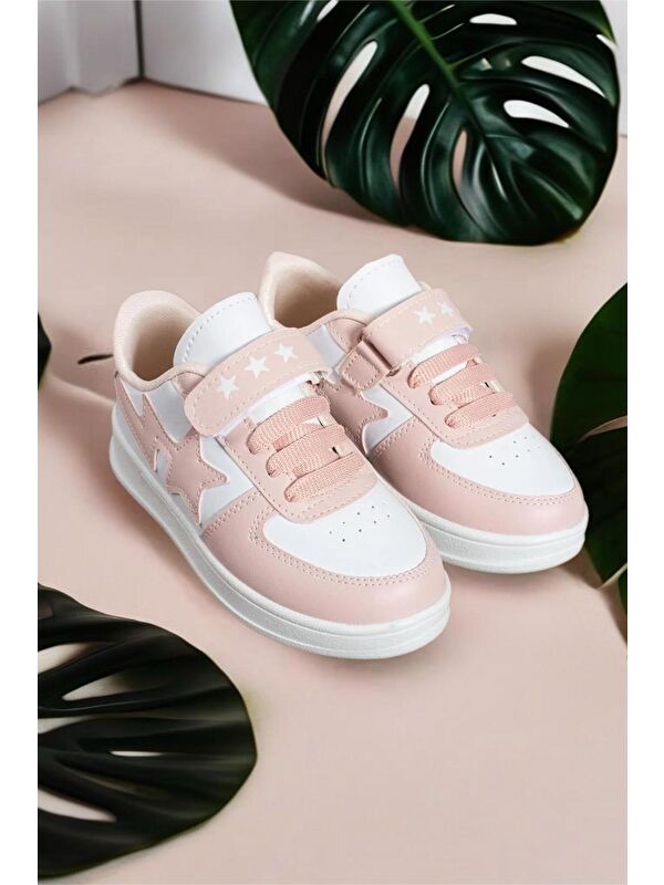 Stars Cırtlı Bağcıklı Erkek Kız Çocuk Spor Ayakkabı - Görsel 2