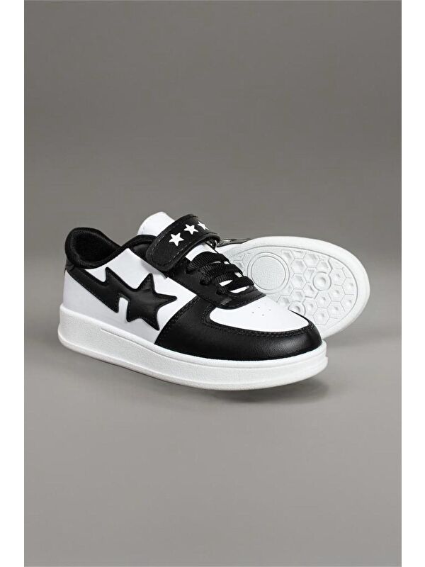 Stars Cırtlı Bağcıklı Erkek Kız Çocuk Spor Ayakkabı - Görsel 3