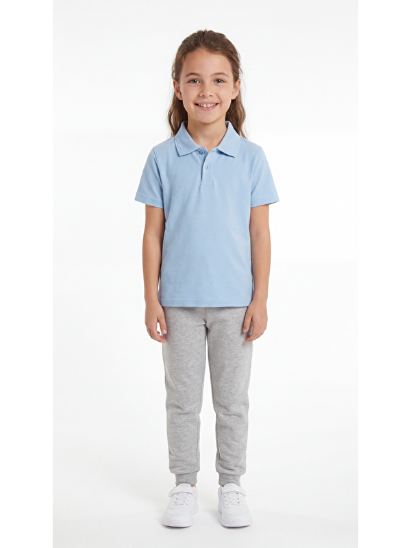 Mışıl Kids Kız Çocuk Okul Kısa Kol Polo Yaka Lakost