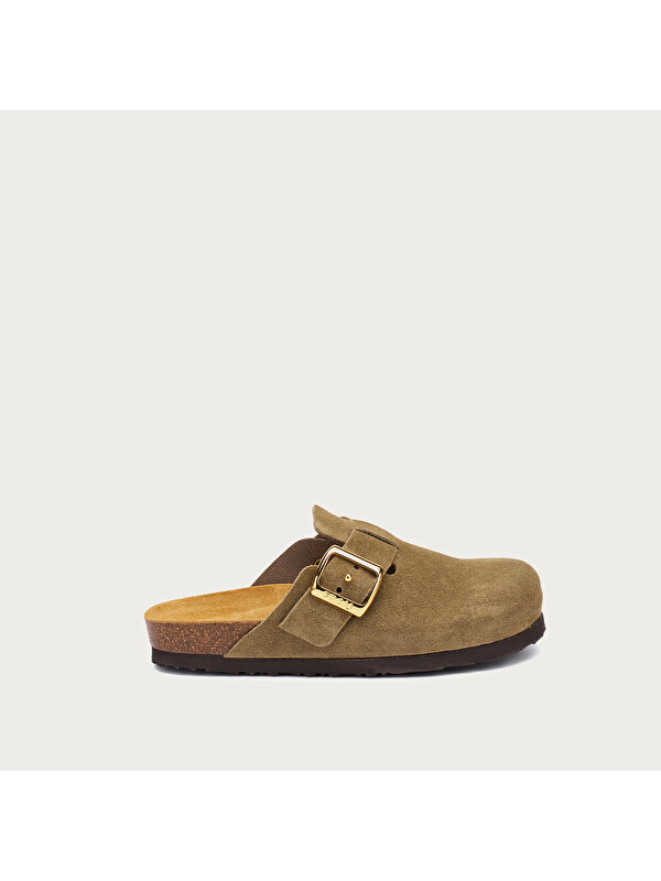 Frau Kadın Terlik 17B5 Suede Mules