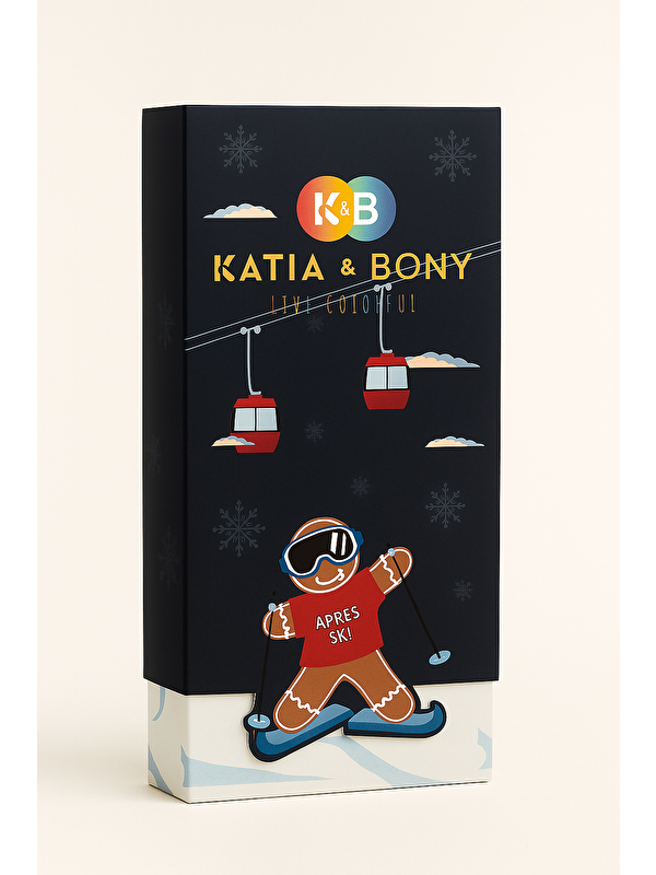 Katia And Bony Unisex Snowboard Kutulu 2'Li Soket Çorap