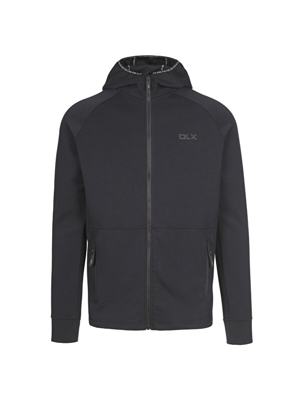 Trespass Anthony - Dlx Hoodie Siyah Erkek Fermuarlı Sweatshirt Hırka