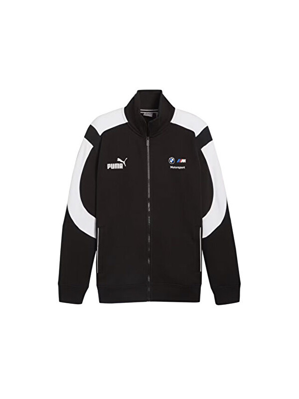 Puma Ferrari Style Jacquard Polo Erkek Günlük Fermuarlı Sweatshirt 62413701 Siyah