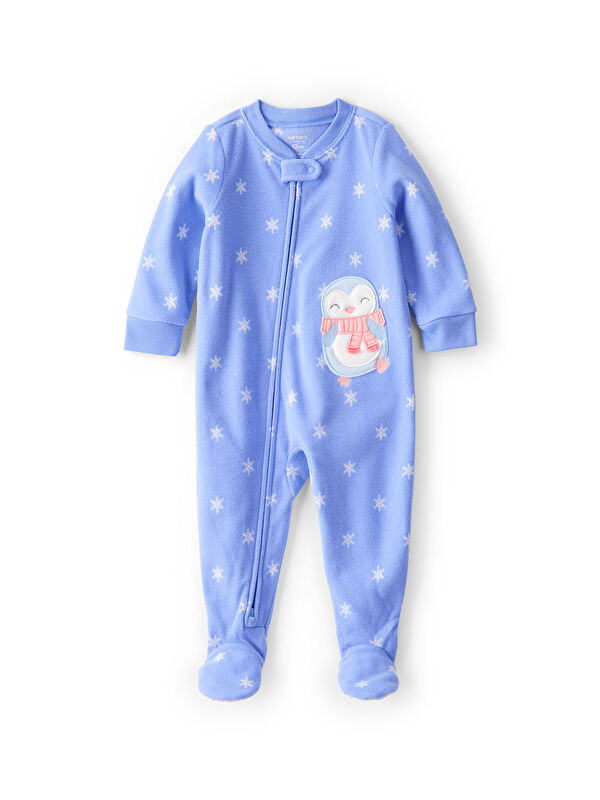 Carter's Kız Bebek Mavi Polar Tulum