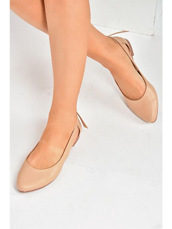 Fox Shoes Beyaz Fox Shoes Babet Kadın H726324009