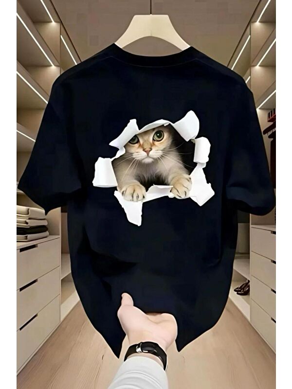Oksit Catys 2026 Oversize Unisex Kadın Tshirt