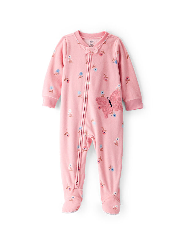 Carter's Kız Bebek Pembe Polar Tulum