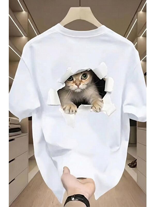 Oksit Catys 2026 Oversize Unisex Kadın Tshirt