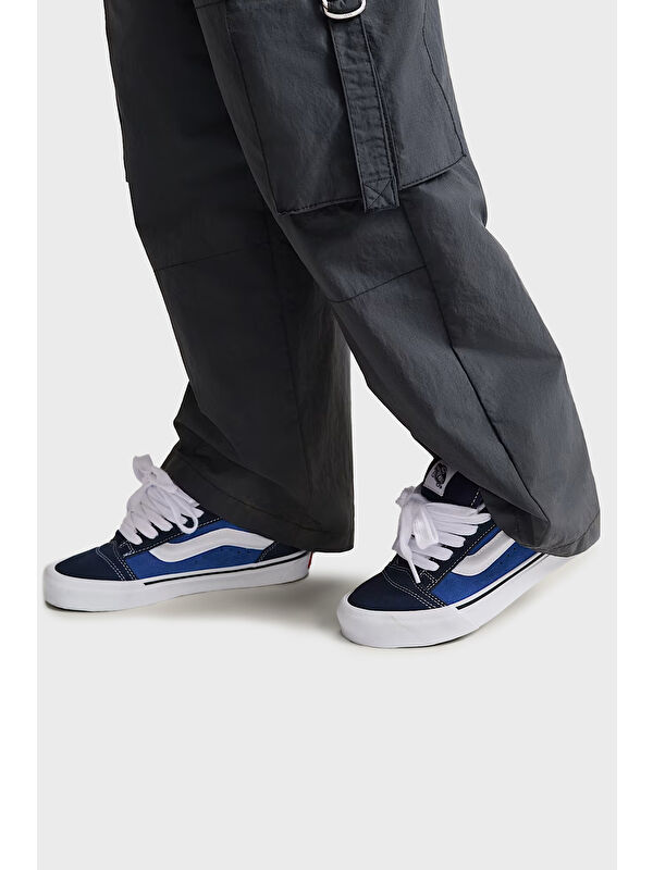 Knu Skool Logolu Süet Sneaker Ayakkabı VN0009QCNWD1 - Görsel 3