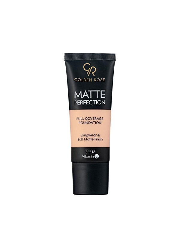 GOLDEN ROSE Matte Perfection Foundation Cool 02 Söğüt Özü & Üzüm Çekirdeği Yağlı Mat Fondöten 35 ml