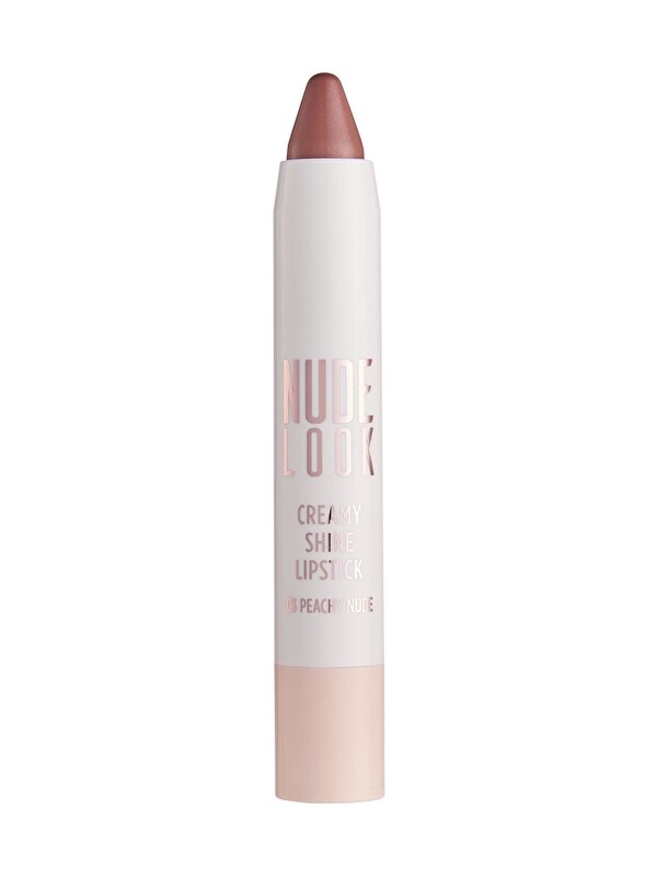 GOLDEN ROSE Nude Look Creamy Shine Lipstick No: 03 Peachy Nude - Kalem Ruj