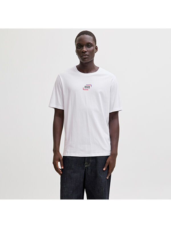 Jack & Jones Corp Graphic Erkek Beyaz Tişört