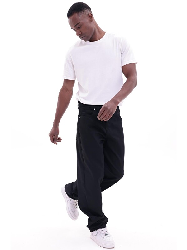 Freemen Erkek Baggy Bol Kesim Jean Pantolon