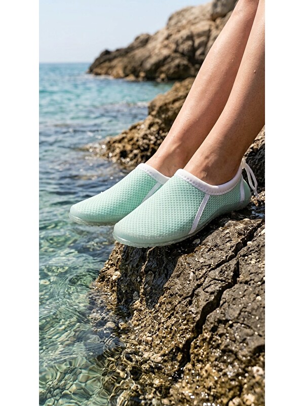 MODAFRATO BEACH-70 Unisex Aqua Deniz Ayakkabısı Suya Dayanıklı Kaydırmaz Taban Sörf Havuz Plaj Ayakkabısı