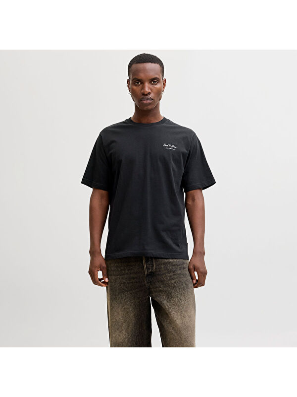 Jack & Jones Archive Graphic Erkek Siyah Tişört