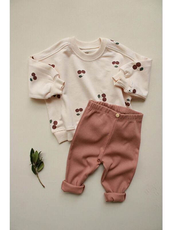 Oh La La Koala For Little Ones Kiraz Baskılı Bebek Alt Üst Takım