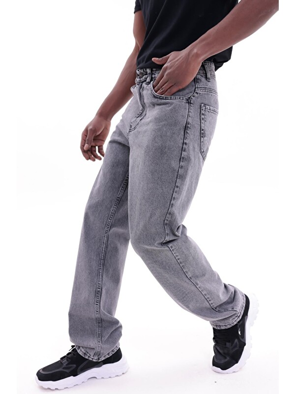 Freemen Erkek Baggy Bol Kesim Jean Pantolon