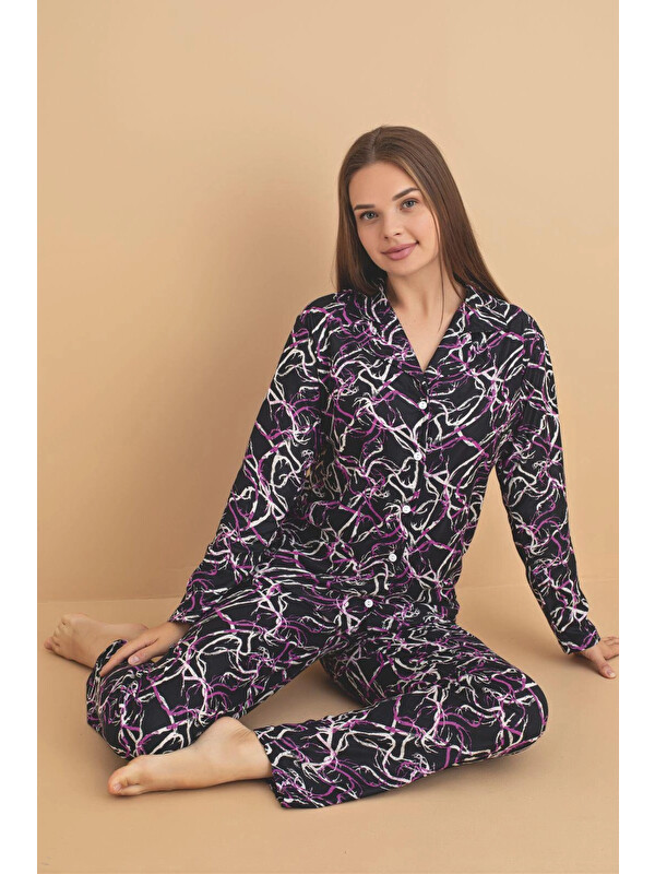 Myhanne Desenli Kadın Pijama Takımı 4000