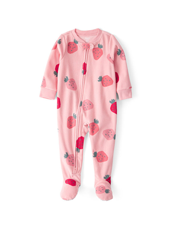 Carter's Kız Bebek Pembe Polar Tulum