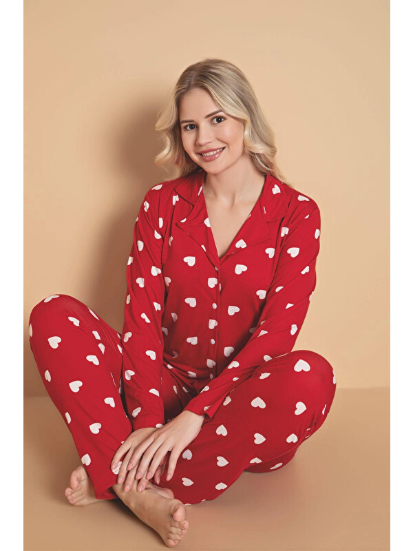 Myhanne Desenli Kadın Pijama Takımı 3301