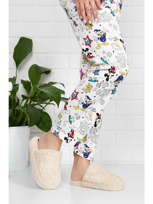 Havlu Kapalı Kadın Ev Terliği Kışlık Terlik Ses Yapmaz - Görsel 4