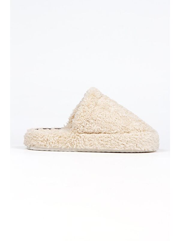 Havlu Kapalı Kadın Ev Terliği Kışlık Terlik Ses Yapmaz - Görsel 5