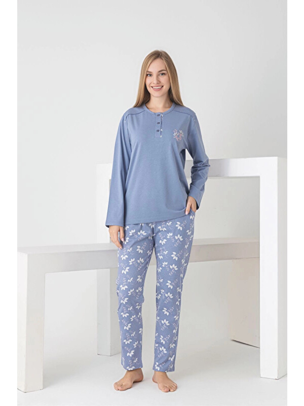 Myhanne Desenli Kadın Pijama Takımı 3101