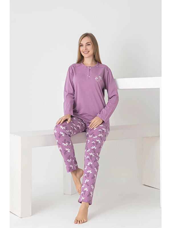 Myhanne Desenli Kadın Pijama Takımı 3101