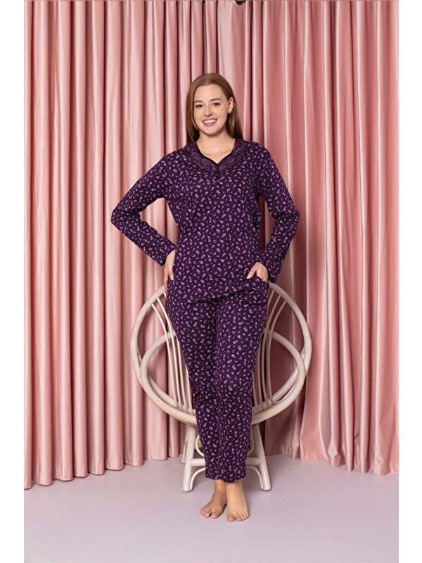 Myhanne Desenli Kadın Pijama Takımı 3021