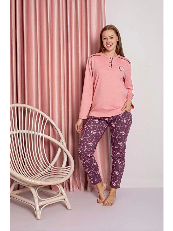 Myhanne Desenli Kadın Pijama Takımı 3025